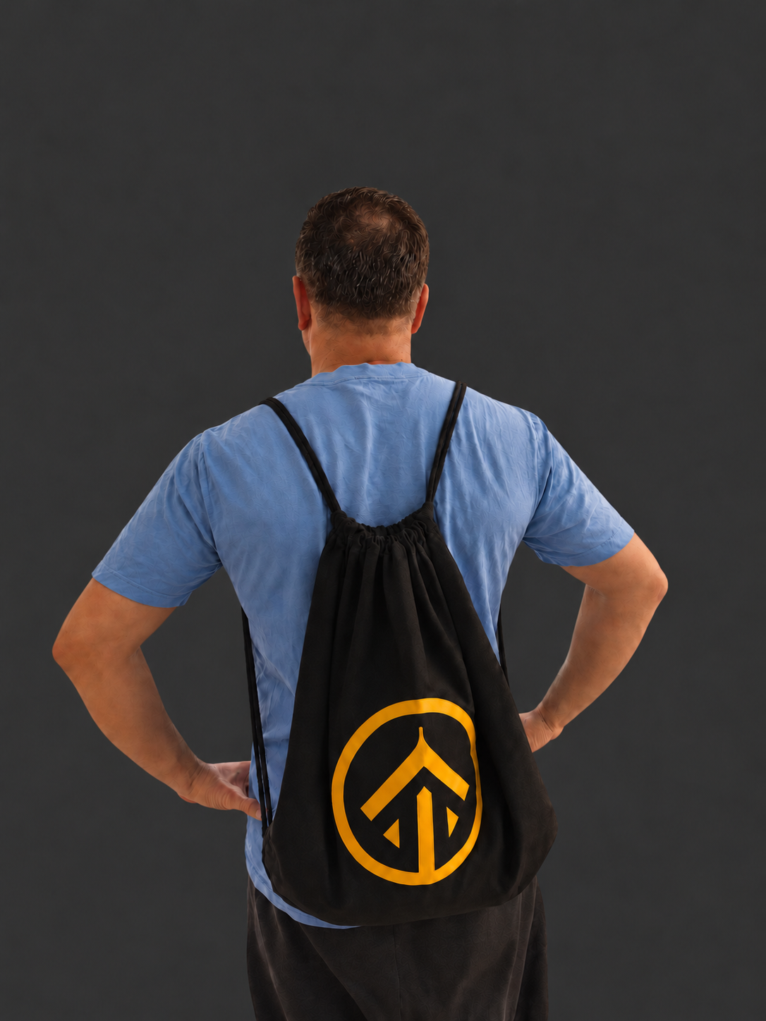Takama Drawstring Bag in Black