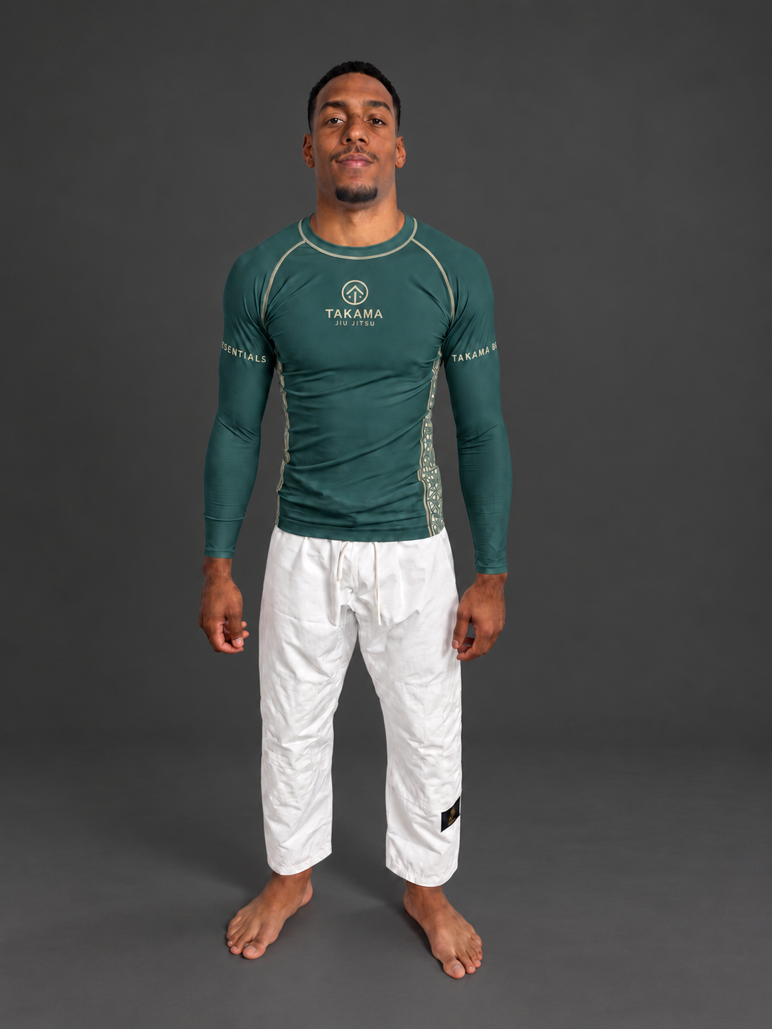 Long Sleeve Rash Guard — Forest Green