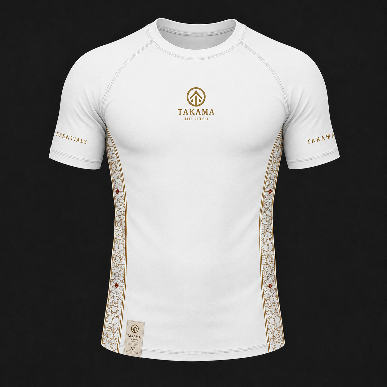 Short Sleeve Rash Guard — White